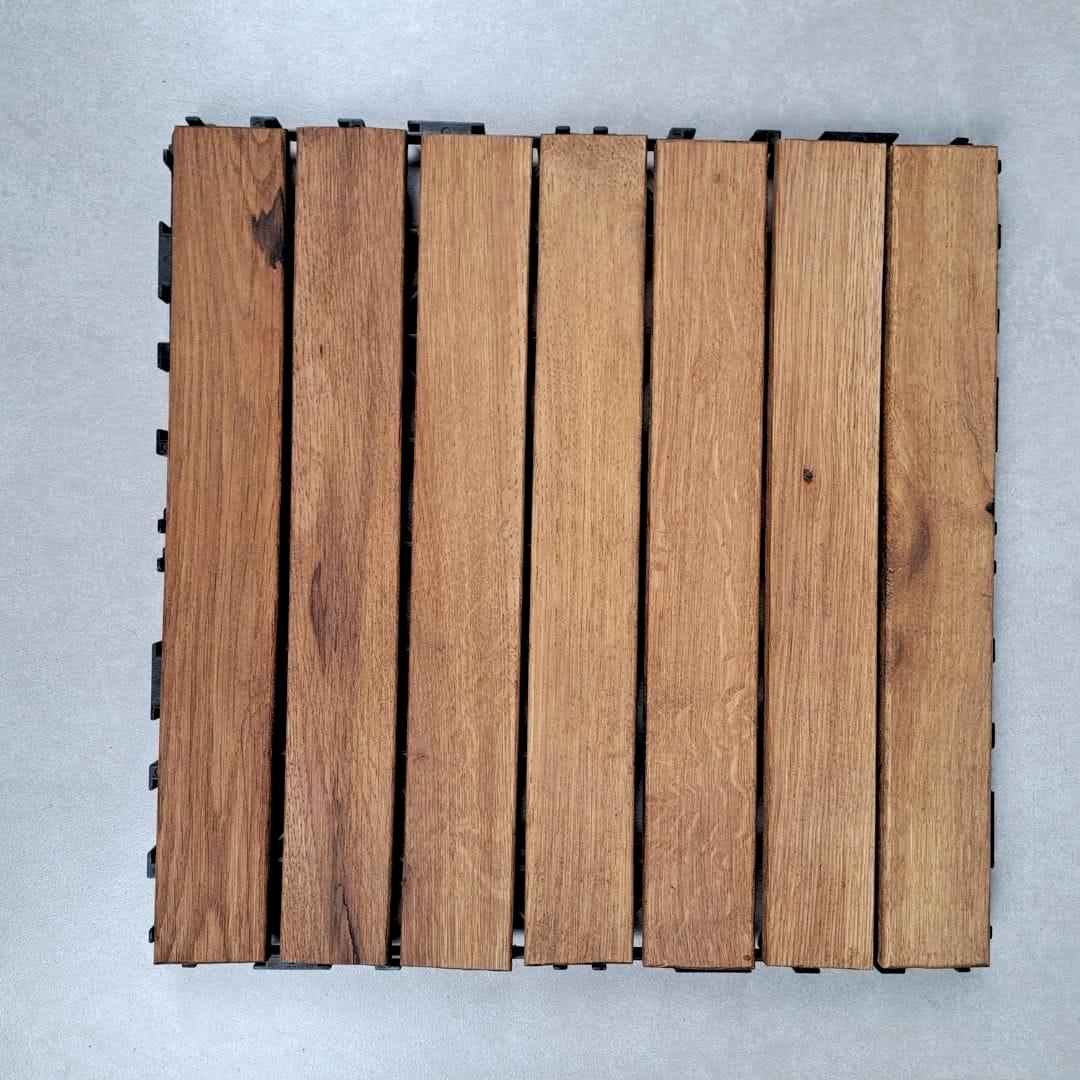 Ahşap Karo Deck 30x30cm 9 Adet ( Pratik Geçmeli Plastik Altlık) - Görsel 6